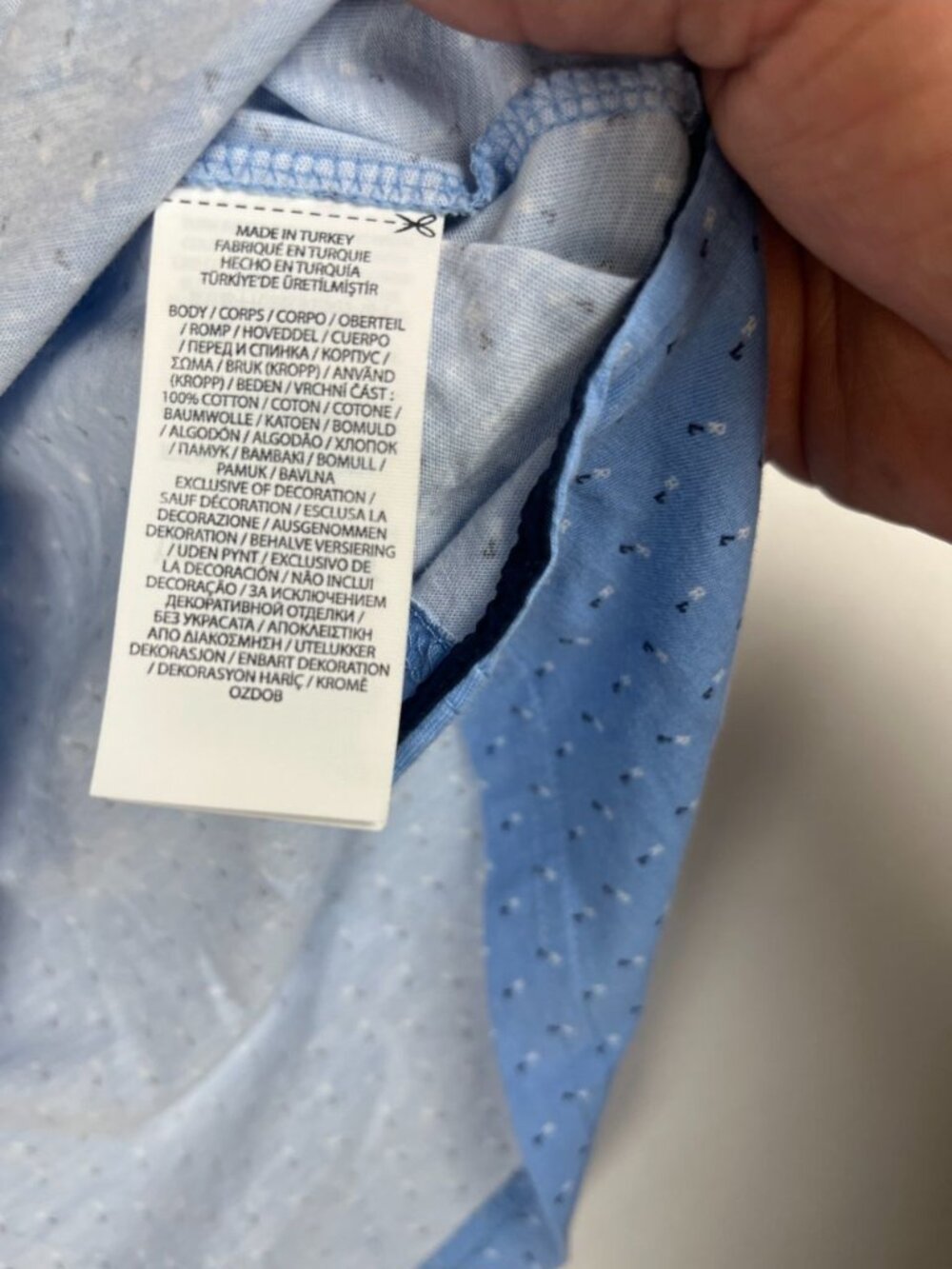 Polo Ralph Lauren Men’s Size M Blue Patterned Short Sleeve Polo - Picture 4 of 7